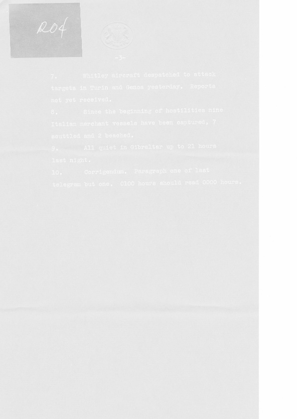[a307r04.jpg] - Telegram on military situation 6/12/1940 - Page 3
