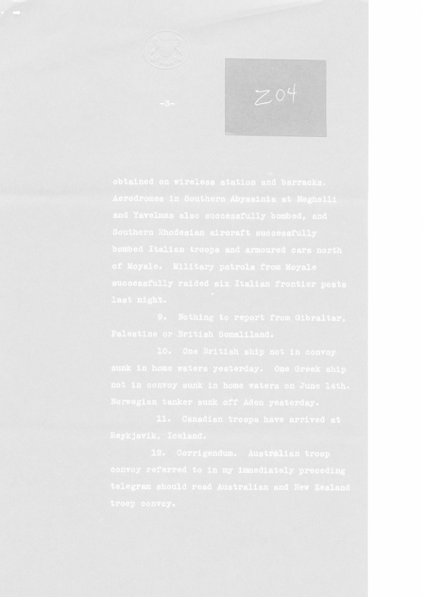 [a307z04.jpg] - Telegram on military situation 6/17/1940 - Page 3