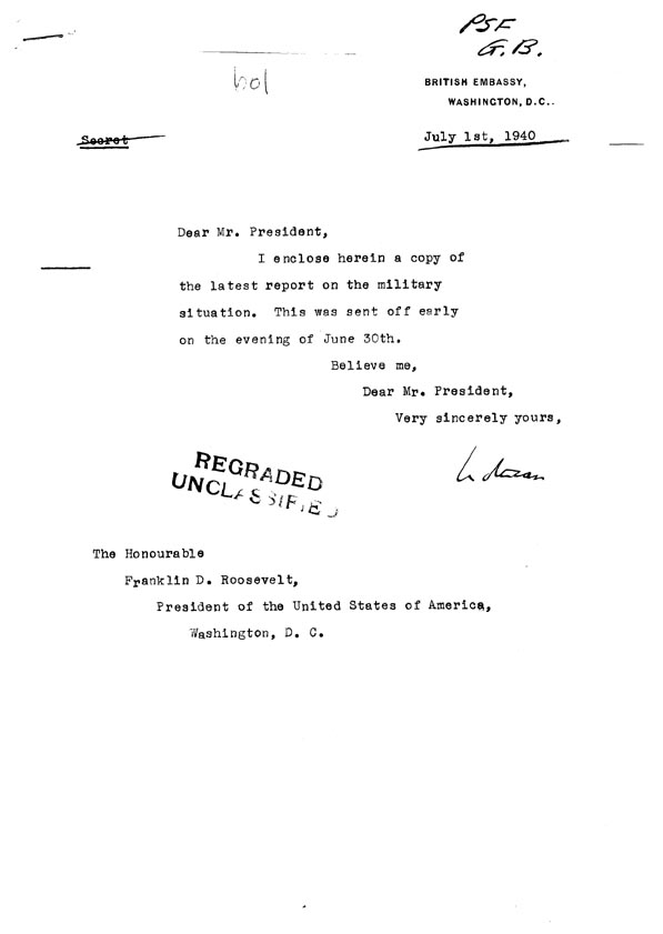 [a308b01.jpg] - Cover Letter Lothian-->FDR 7/1/40