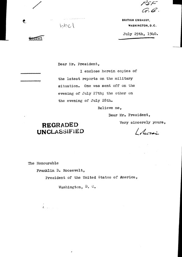 [a308bb01.jpg] - Cover Letter Lothian-->FDR  7/29/40