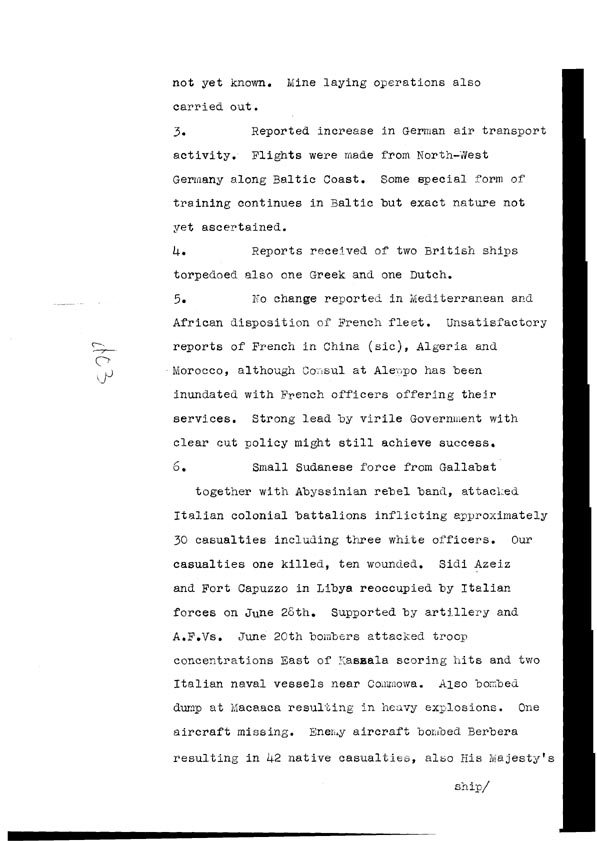 [a308d03.jpg] - Cont- Telegram dispatched from London re. military situation 7/2/40