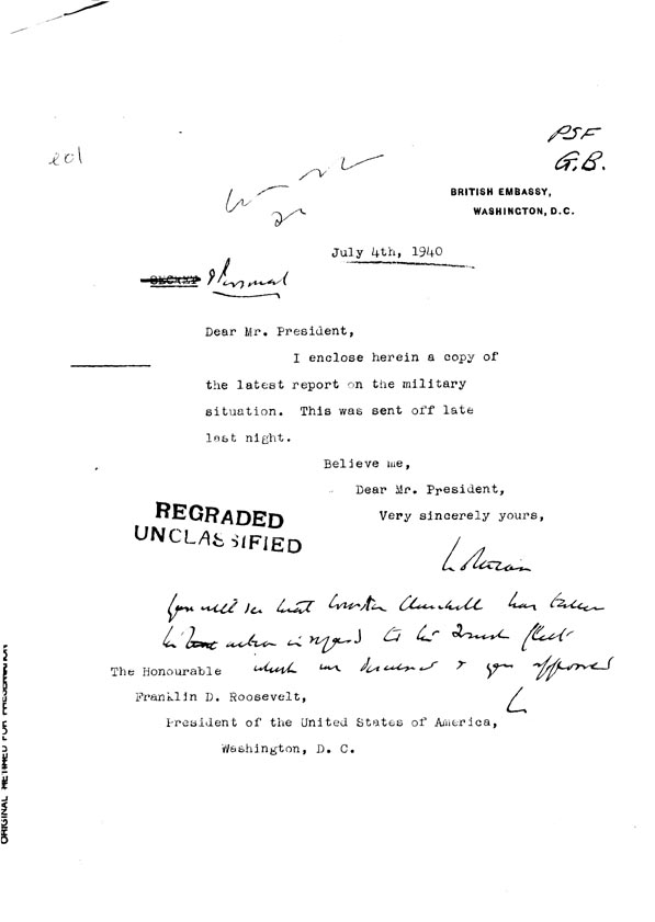 [a308e01.jpg] - Cover Letter Lothian-->FDR  7/4/40
