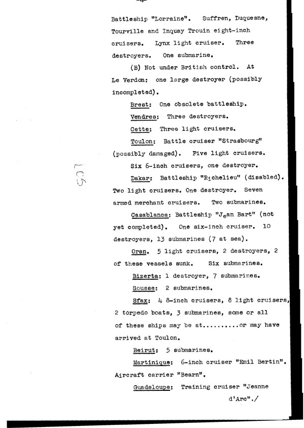 [a308l05.jpg] - Cont-Telegram dispatched from London re. military situation  7/12/40