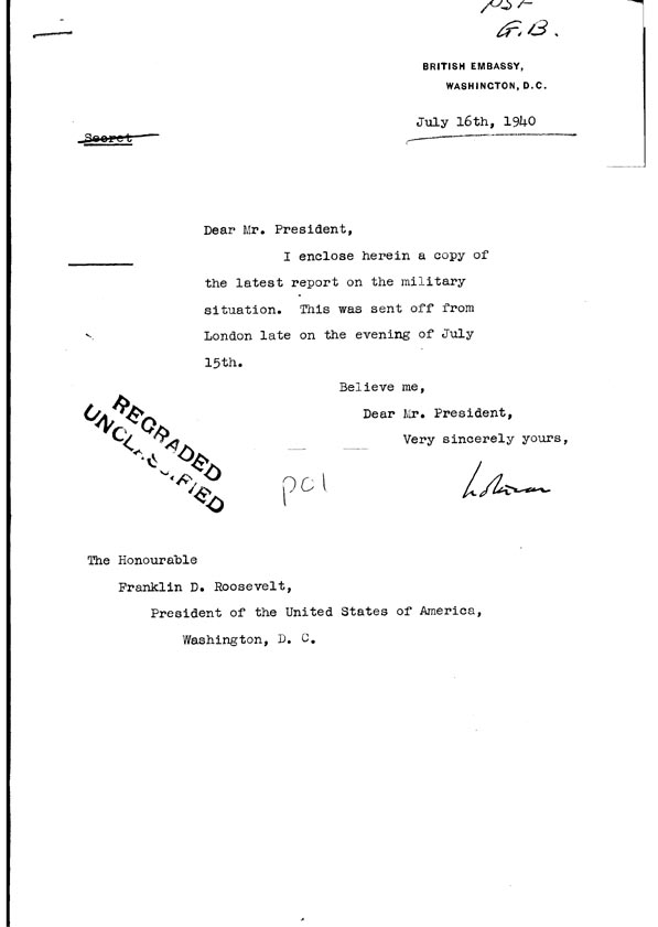 [a308p01.jpg] - Cover Letter Lothian-->FDR  7/16/40