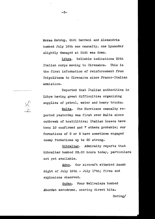 [a308s04.jpg] - Cont-Telegram dispatched from London re. military situation  7/18/40