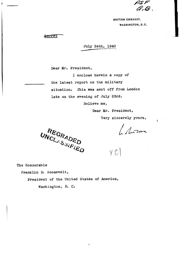 [a308x01.jpg] - Cover Letter Lothian-->FDR  7/24/40