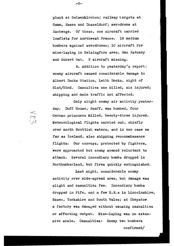 [a308x03.jpg] - Cont-Telegram dispatched from London re. military situation  7/23/40