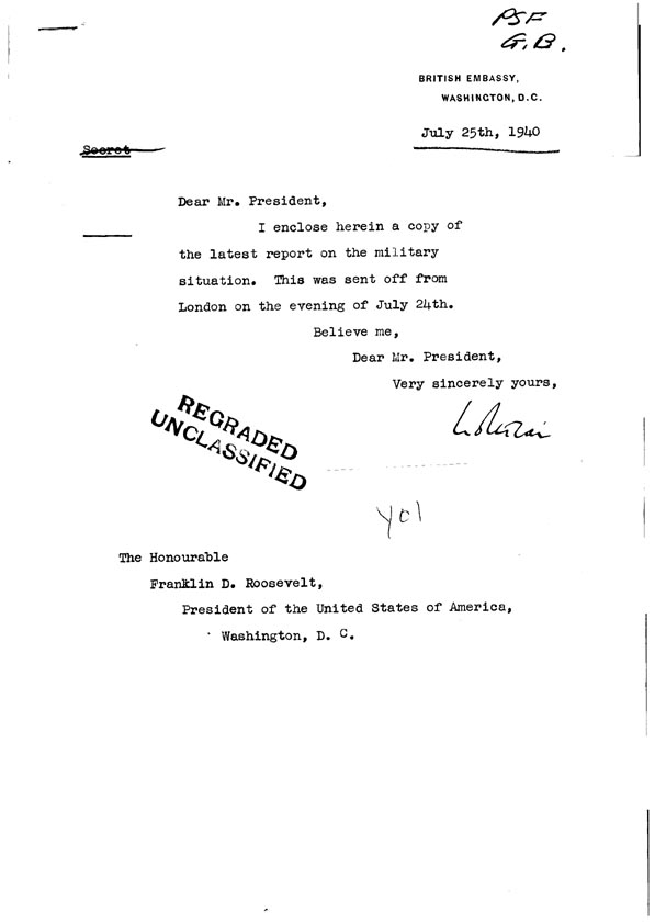 [a308y01.jpg] - Cover Letter Lothian-->FDR  7/25/40