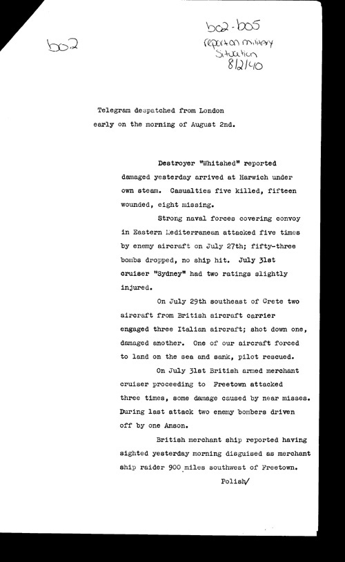 [a309b02.jpg] - Report on military situation 8/2/40