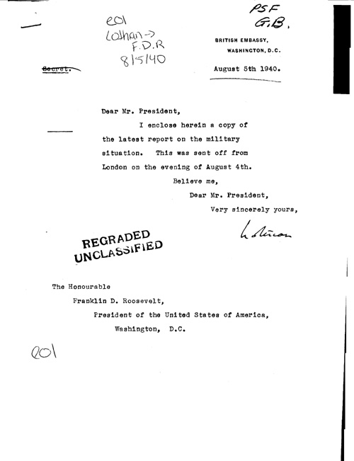 [a309e01.jpg] - Lothian-->F.D.R. 8/5/40