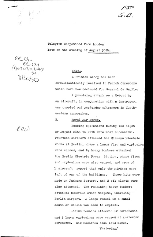 [a309ee01.jpg] - Report on military situation 8/30/40