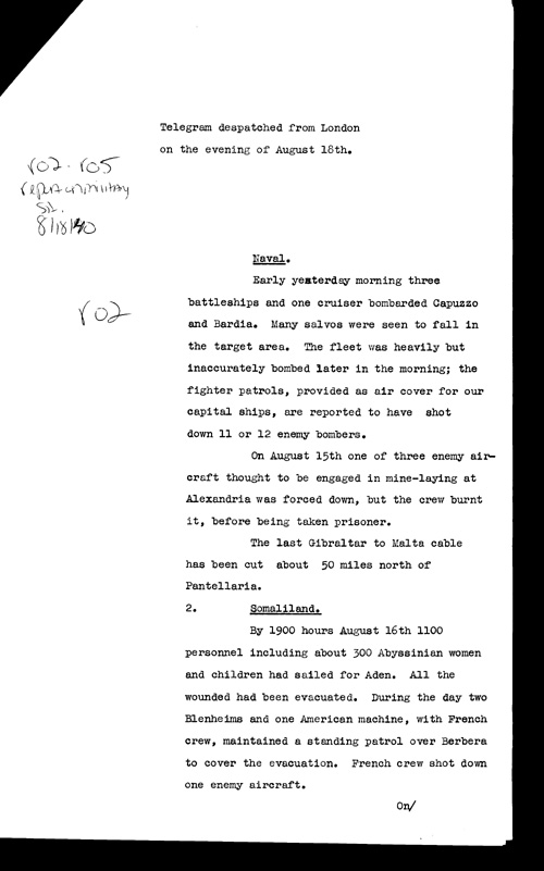 [a309r02.jpg] - report on military situation 8/18/40