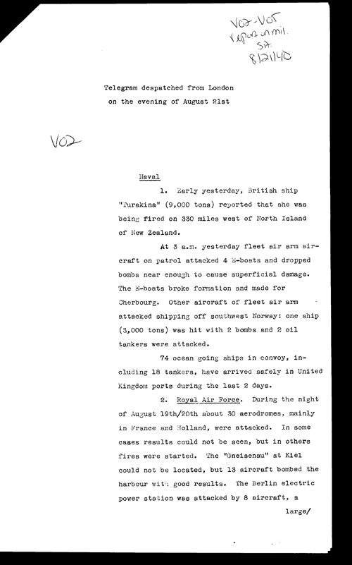 [a309v02.jpg] - Report on military situation 8/21/40