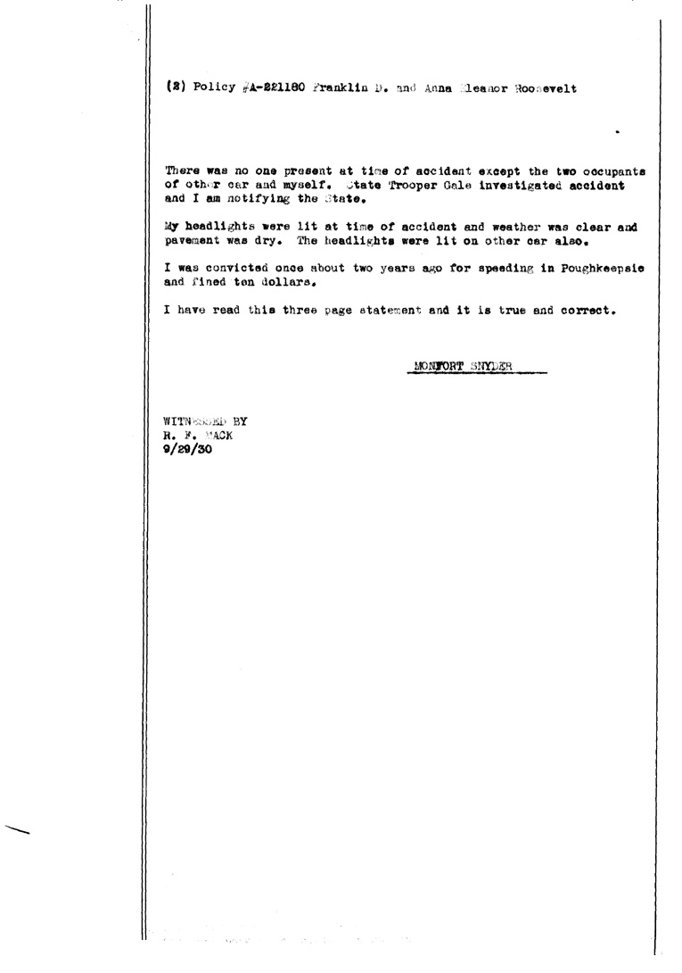 [a905ak02.jpg] - Report & statement by Mr. Mack of car accident between Rengeneschi & Roosevelts