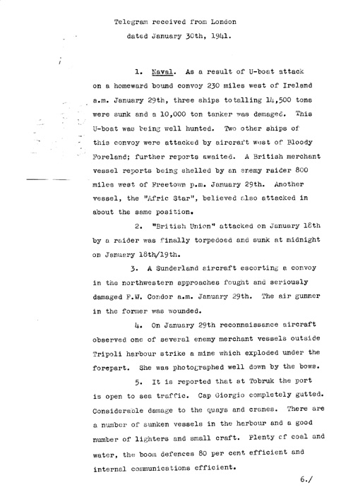 [a317b02.jpg] - Report on military situation 1/30/41