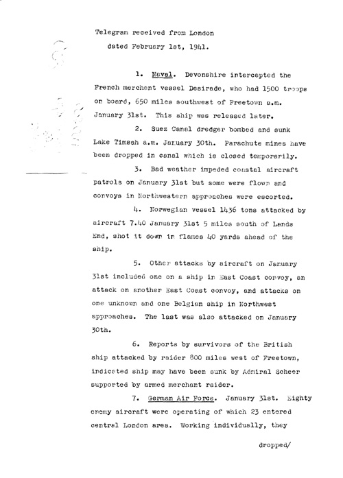 [a317c03.jpg] - Report on military situation 2/1/41
