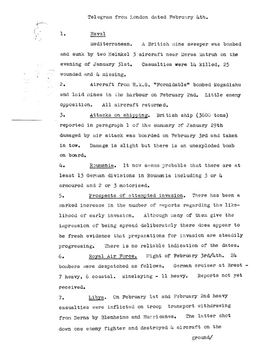 [a317f02.jpg] - Report on military situation 2/4/41