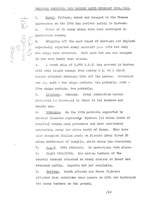[a317t02.jpg] - Report on military situation 2/20/41