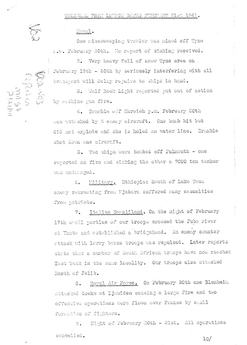 [a317u02.jpg] - Report on military situation 2/21/41