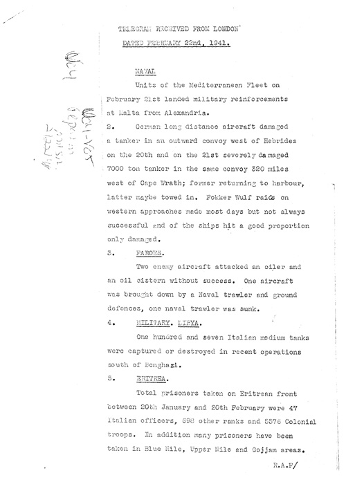 [a317u04.jpg] - Report on military situation 2/22/41