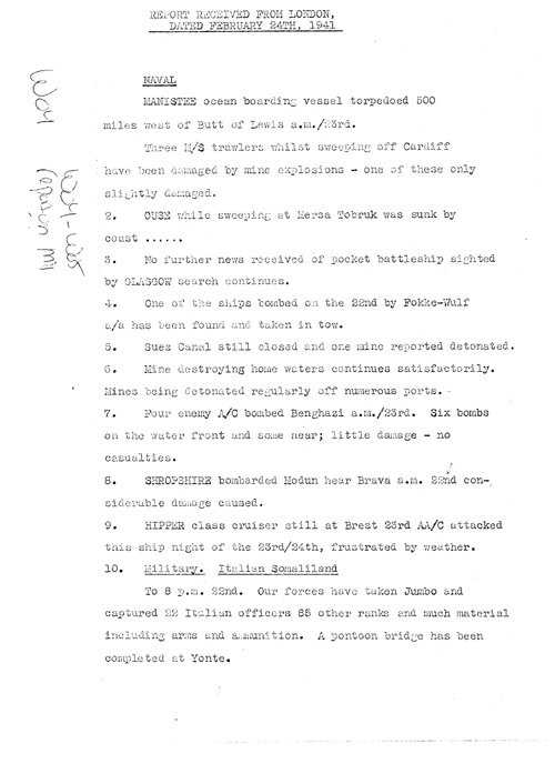 [a317w04.jpg] - Report on military situation 2/24/41