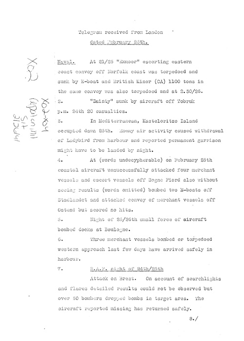 [a317x02.jpg] - Report on military situation 2/26/41