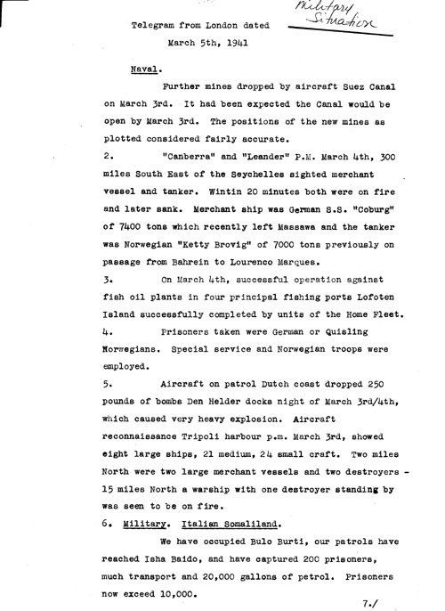 [a318f02.jpg] - Report on military situation3/5/41