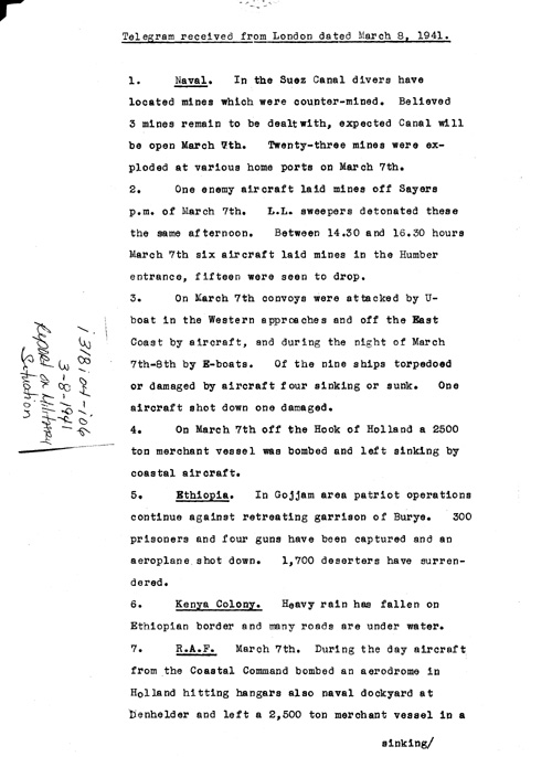 [a318i04.jpg] - Report on military situation3/8/41