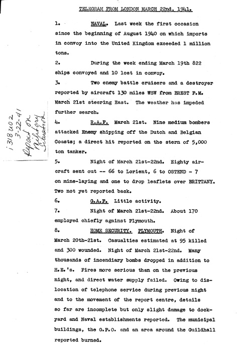 [a318u02.jpg] - Report on military situation3/22/41