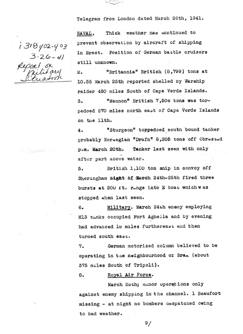 [a318y02.jpg] - Report on military situation3/26/41