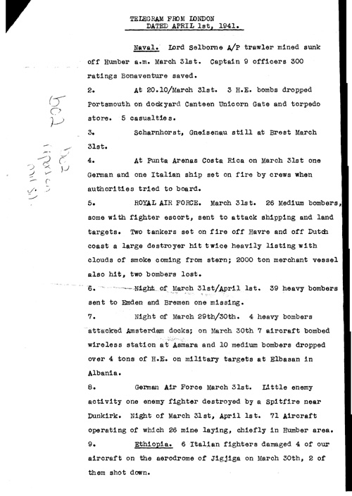 [a319b02.jpg] - Report on military situation 4/1/41