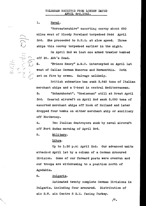 [a319d02.jpg] - Report on military situation 4/3/41