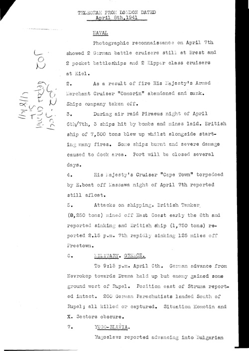 [a319j02.jpg] - Report on military situation 4/8/41