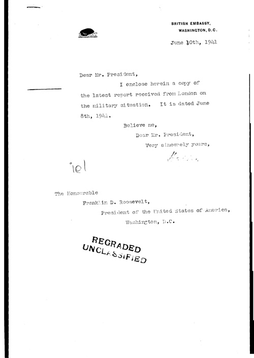 [a321i01.jpg] - Cover letter; Halifax-->FDR 6/10/41