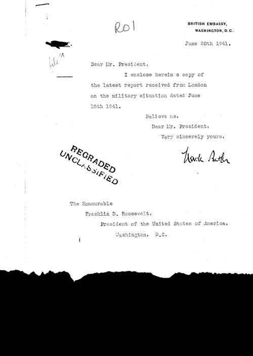 [a321r01.jpg] - Cover letter; Butler-->FDR 6/20/41