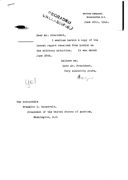 [a321y01.jpg] - Cover letter; Halifax-->FDR 6/28/41