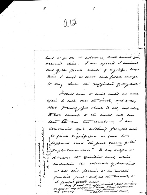 [a344a12.jpg] - Mackenzie King --> FDR Transcribed from handwritten letter re: visit: King & Queen. 7/1/39.