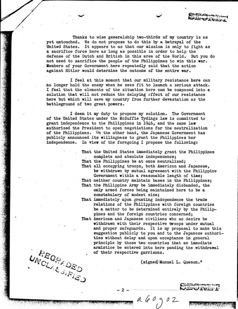 [a60g02.jpg] - MacArthur to General Marshall 2/8/42