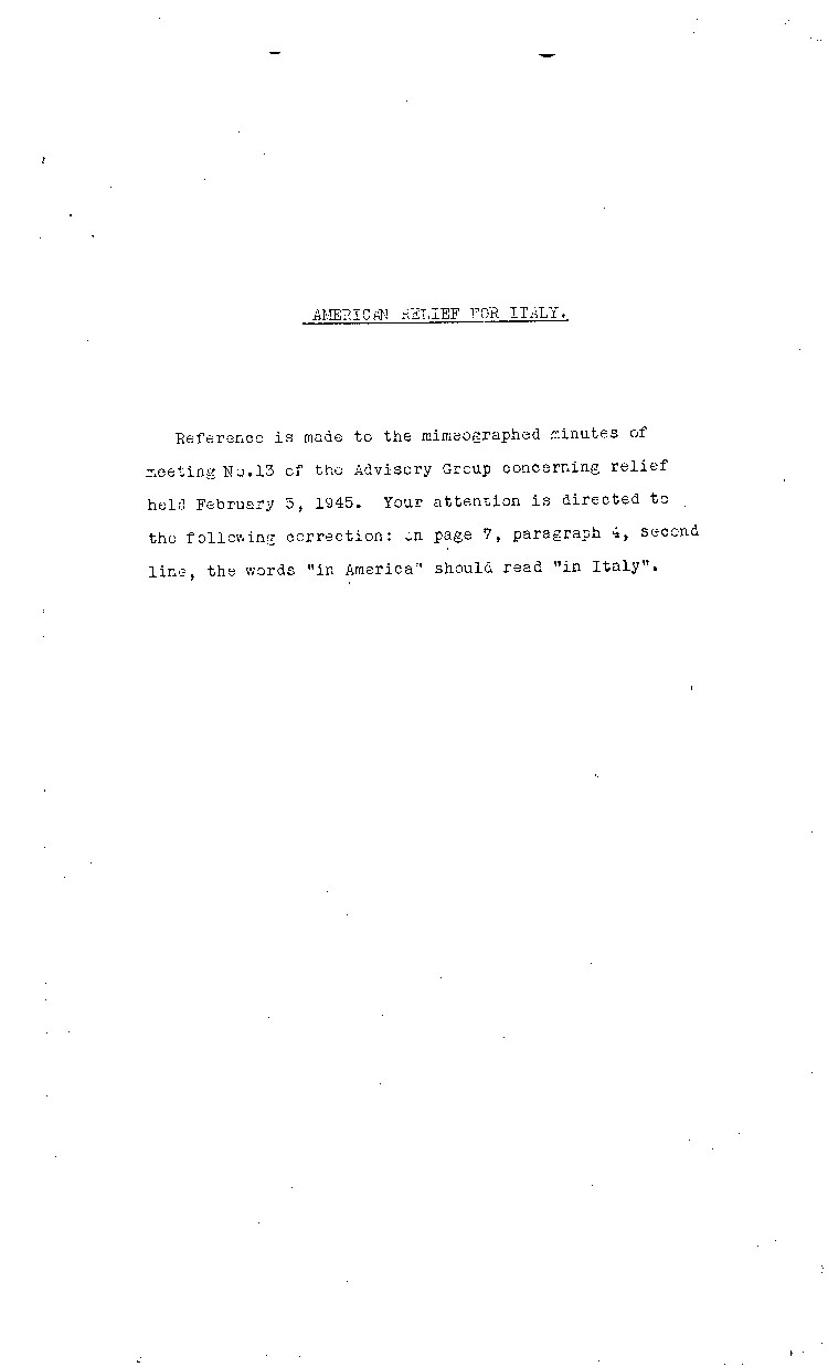 [a473b12.jpg] - memo American Relief for Italy