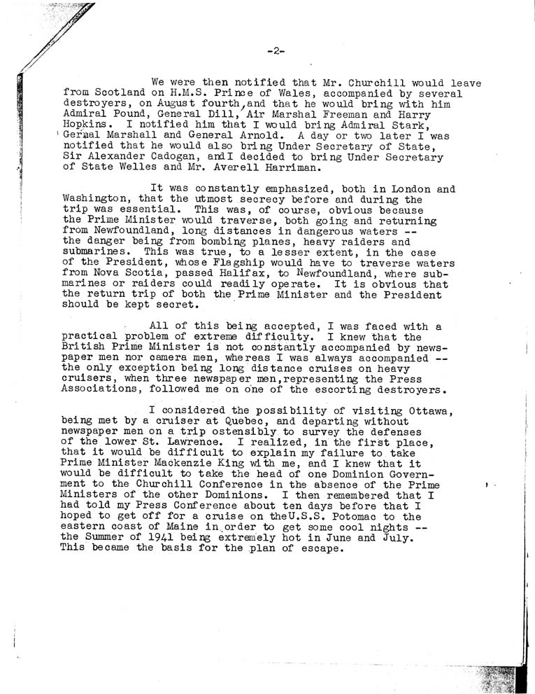 [a07v02.jpg] - Memorandum of trip to meet Churchill 8/23/41