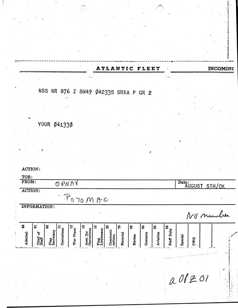 [a08z01.jpg] - OPNAV-->Potomac 8/5/41