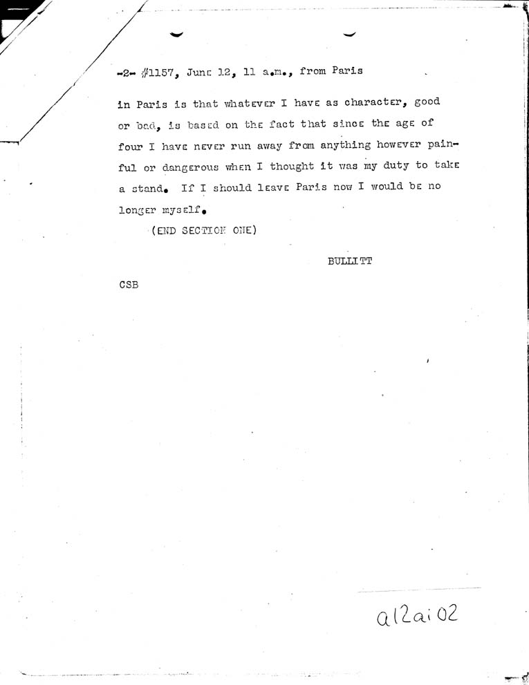 [a12ai02.jpg] - FDR to Bullitt 6/12/40