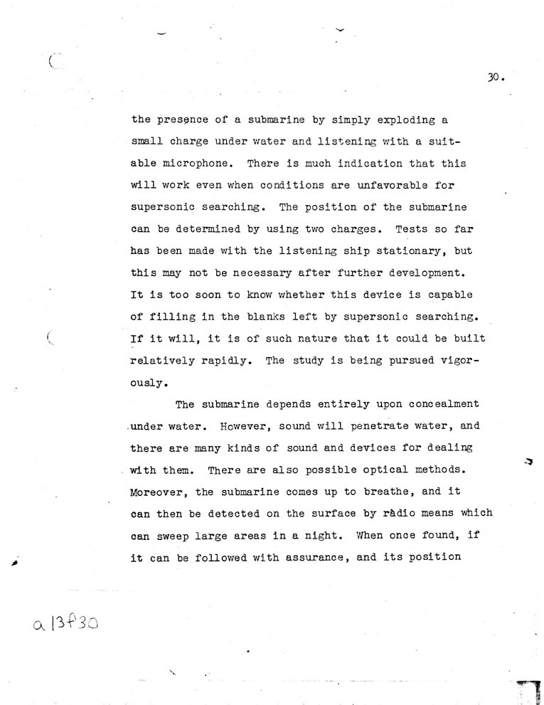 [a13f30.jpg] - Report of the National Defense Research Committee-6/27/40-6/28/42