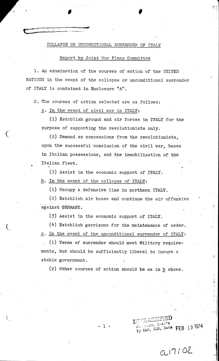 [a17i02.jpg] - Collapse or unconditional surrender of Italy 5/11/43