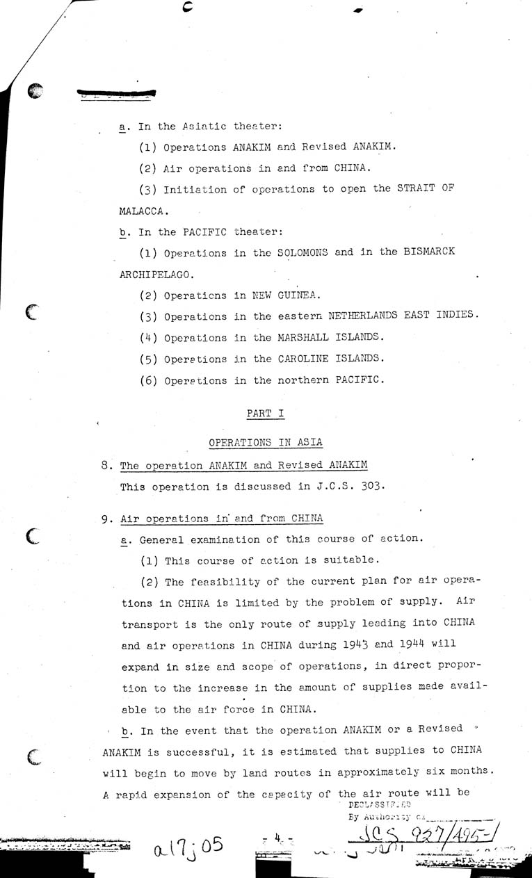 [a17j05.jpg] - Operations in the Pacific and Far East 1943-44 5/12/43