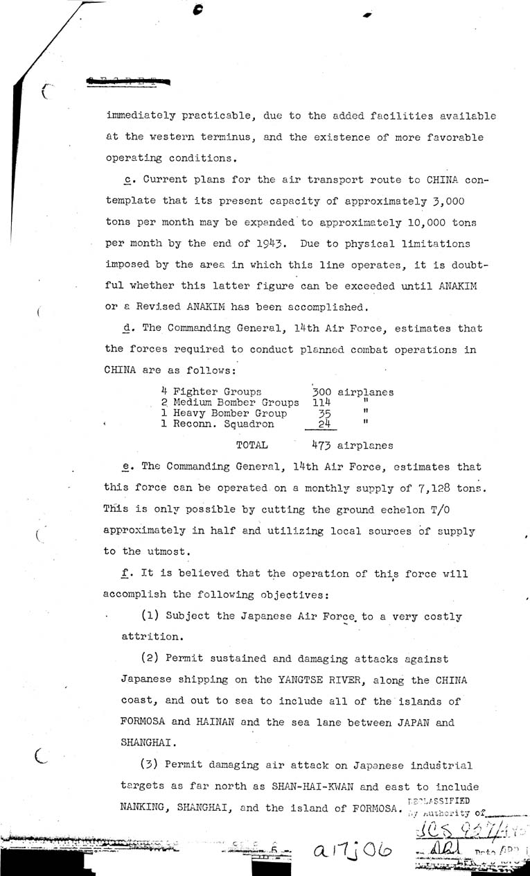 [a17j06.jpg] - Operations in the Pacific and Far East 1943-44 5/12/43