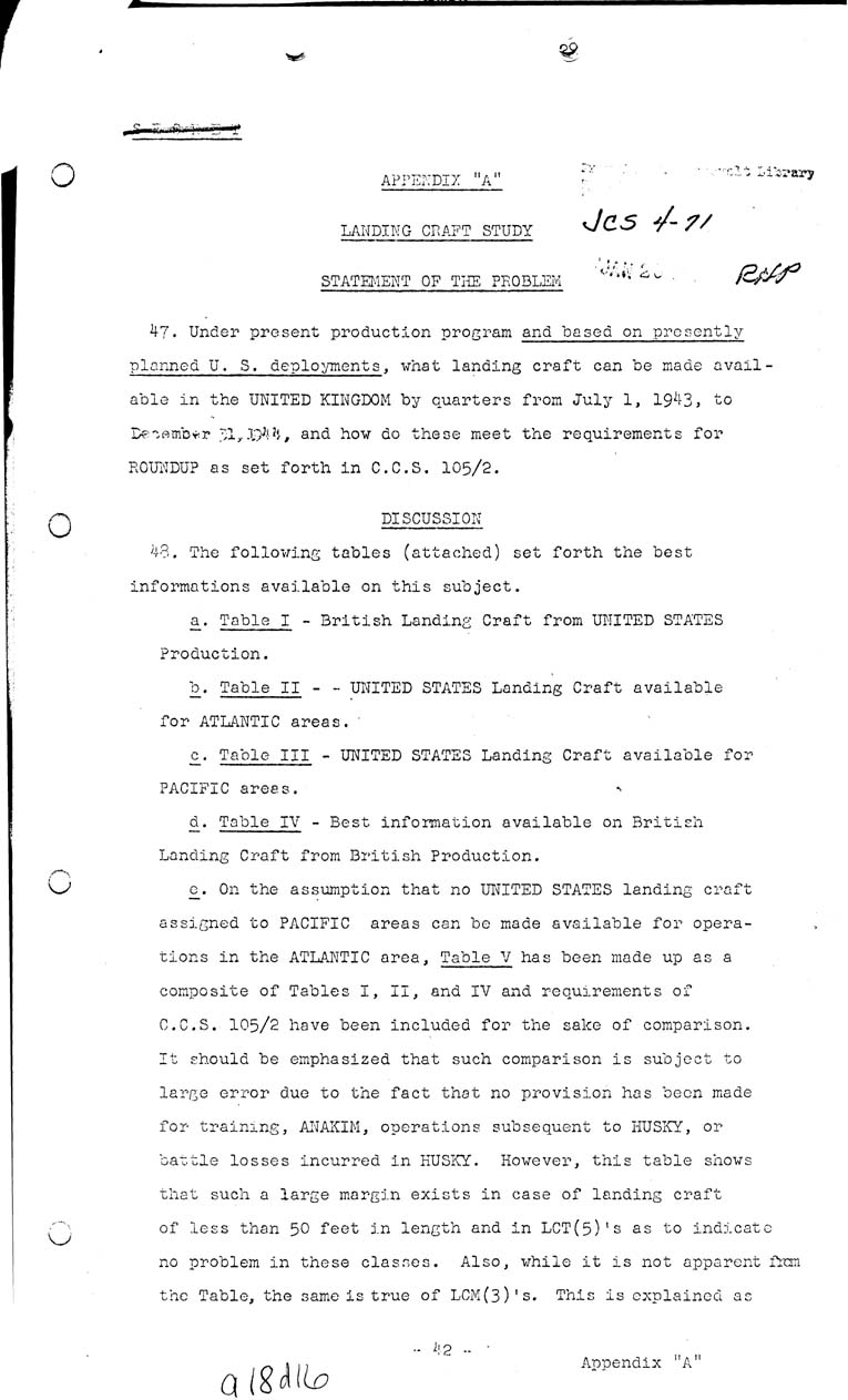 [a18d16.jpg] - Joint Chiefs of Staff, Invasion of the European Continent From The United Kingdom in 1943-1944 (J.C.S. 291/1) May 8, 1943