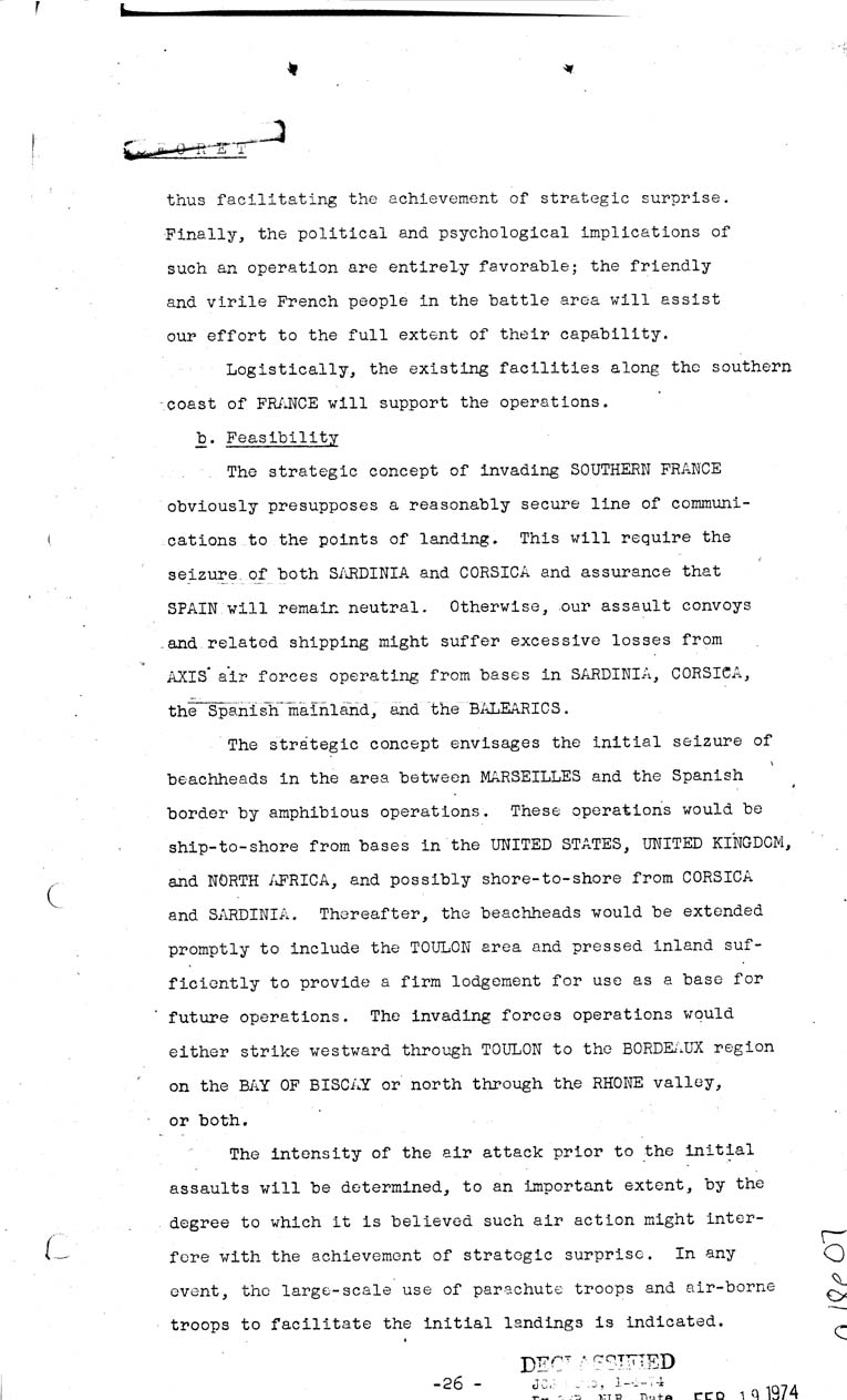 [a18e07.jpg] - Joint Chiefs of Staff, Invasion of the European Continent from the United Kingdom in 1943-1944 (J.C.S. 288/1) May 8, 1943