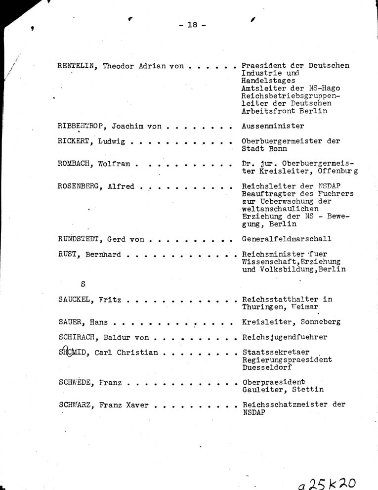 [a25k20.jpg] - Report on Key Nazis 12/14/42