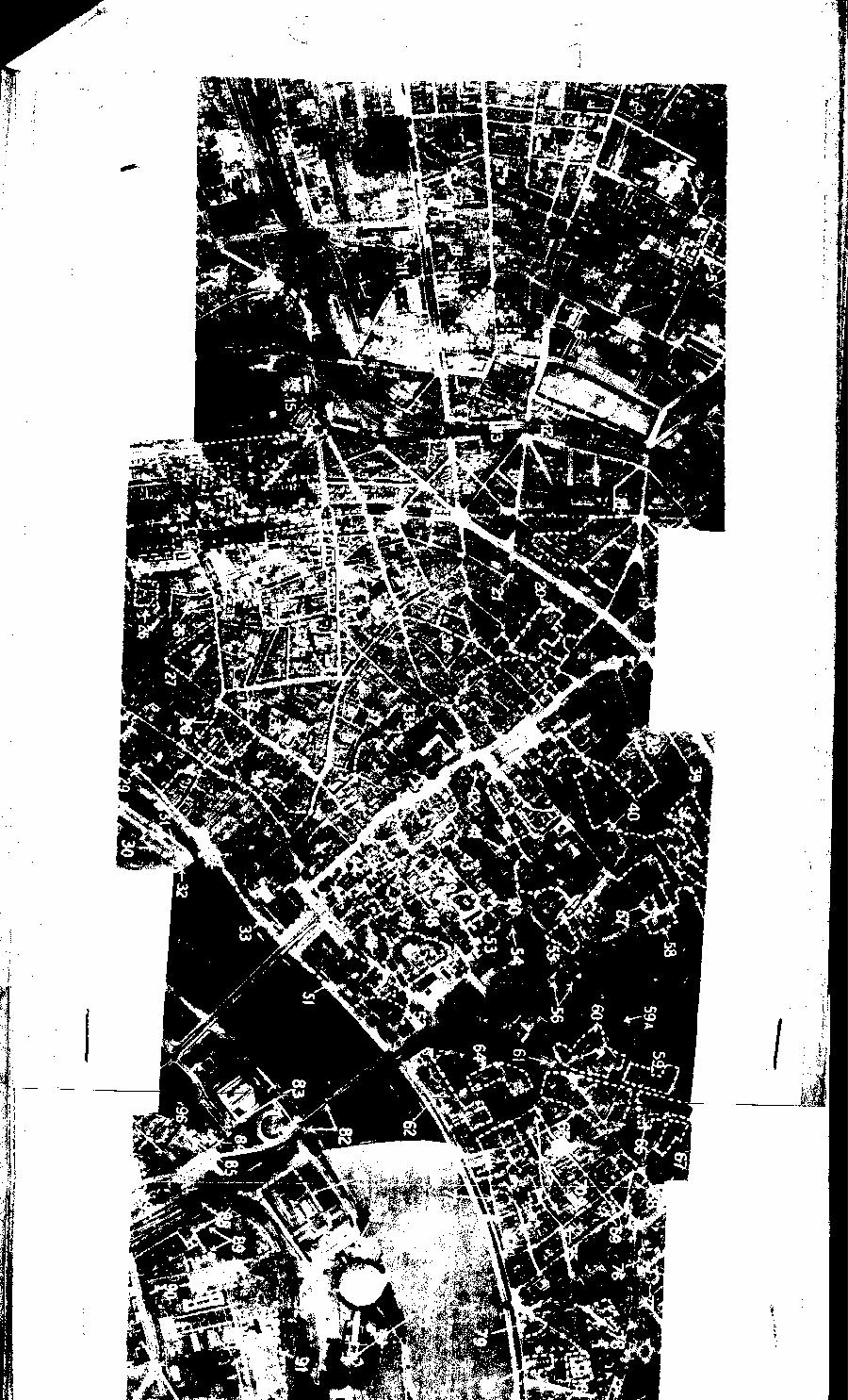 [a26ff03.jpg] - MAP SHOWING C.I.U. DAMAGE PLOT COLOGNE NO.1 RESULT OF RAID 30/31.4.42    PAGE- 3